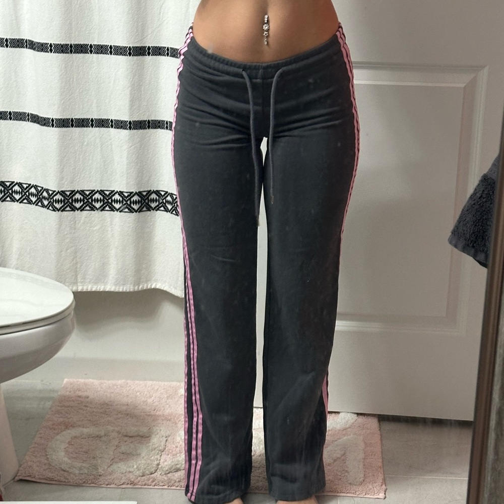 Edikted grey and Pink Wide Leg Pants